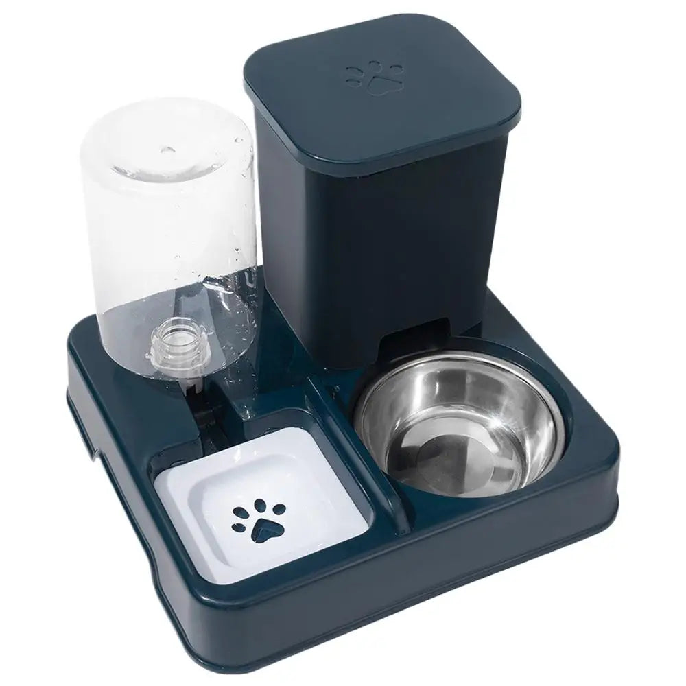 2 in 1 Automatic Pet Feeder Cat Feeder and Water Dispenser Portable Automatic Feeders Non-Slip Pet Bowl Pet Supplies for Cat Dog