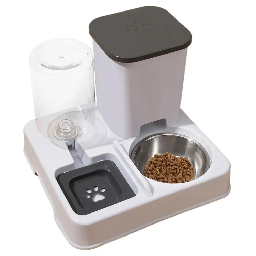 2 in 1 Automatic Pet Feeder Cat Feeder and Water Dispenser Portable Automatic Feeders Non-Slip Pet Bowl Pet Supplies for Cat Dog