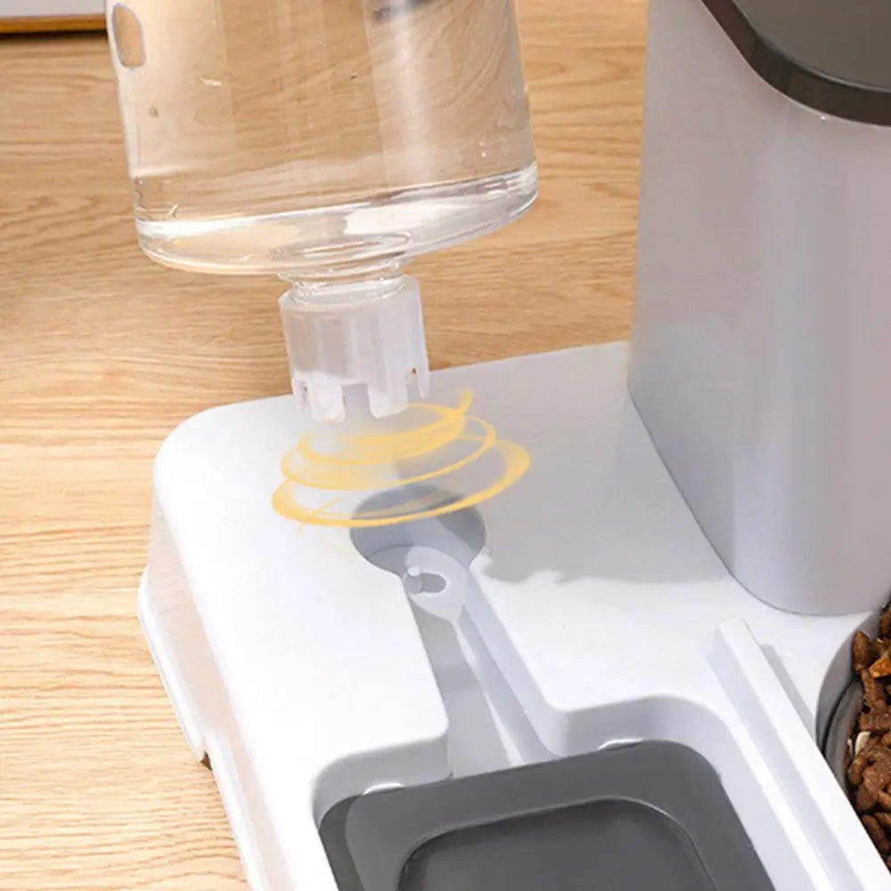 2 in 1 Automatic Pet Feeder Cat Feeder and Water Dispenser Portable Automatic Feeders Non-Slip Pet Bowl Pet Supplies for Cat Dog