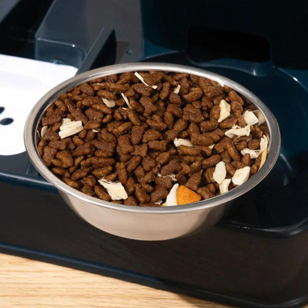2 in 1 Automatic Pet Feeder Cat Feeder and Water Dispenser Portable Automatic Feeders Non-Slip Pet Bowl Pet Supplies for Cat Dog
