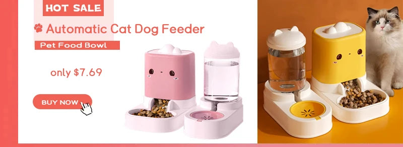 Automatic Pet Feeder Large Capacity Pet Water Dispenser for Dogs Cats Durable Cat Drinker Dog Feeder Food Storage Dispenser