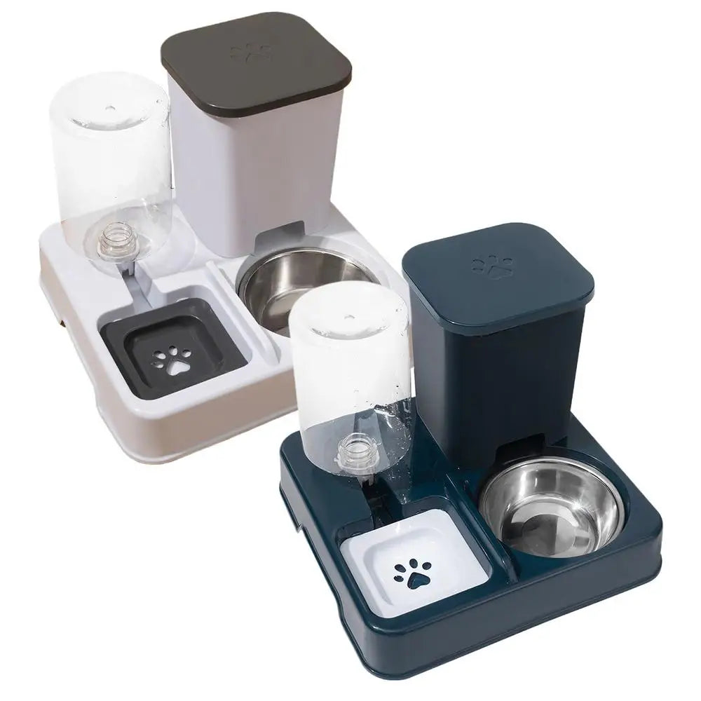2 in 1 Automatic Pet Feeder Cat Feeder and Water Dispenser Portable Automatic Feeders Non-Slip Pet Bowl Pet Supplies for Cat Dog